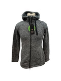 GIGA DX Damen Strickfleece Jacke GW 72 mit Kapuze Gr 34 Dunkelnavy
