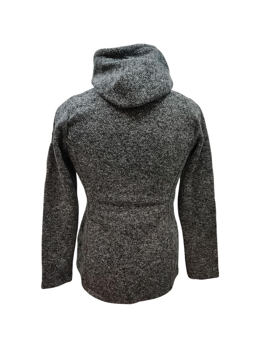 GIGA DX Damen Strickfleece Jacke GW 72 mit Kapuze Gr 34 Dunkelnavy