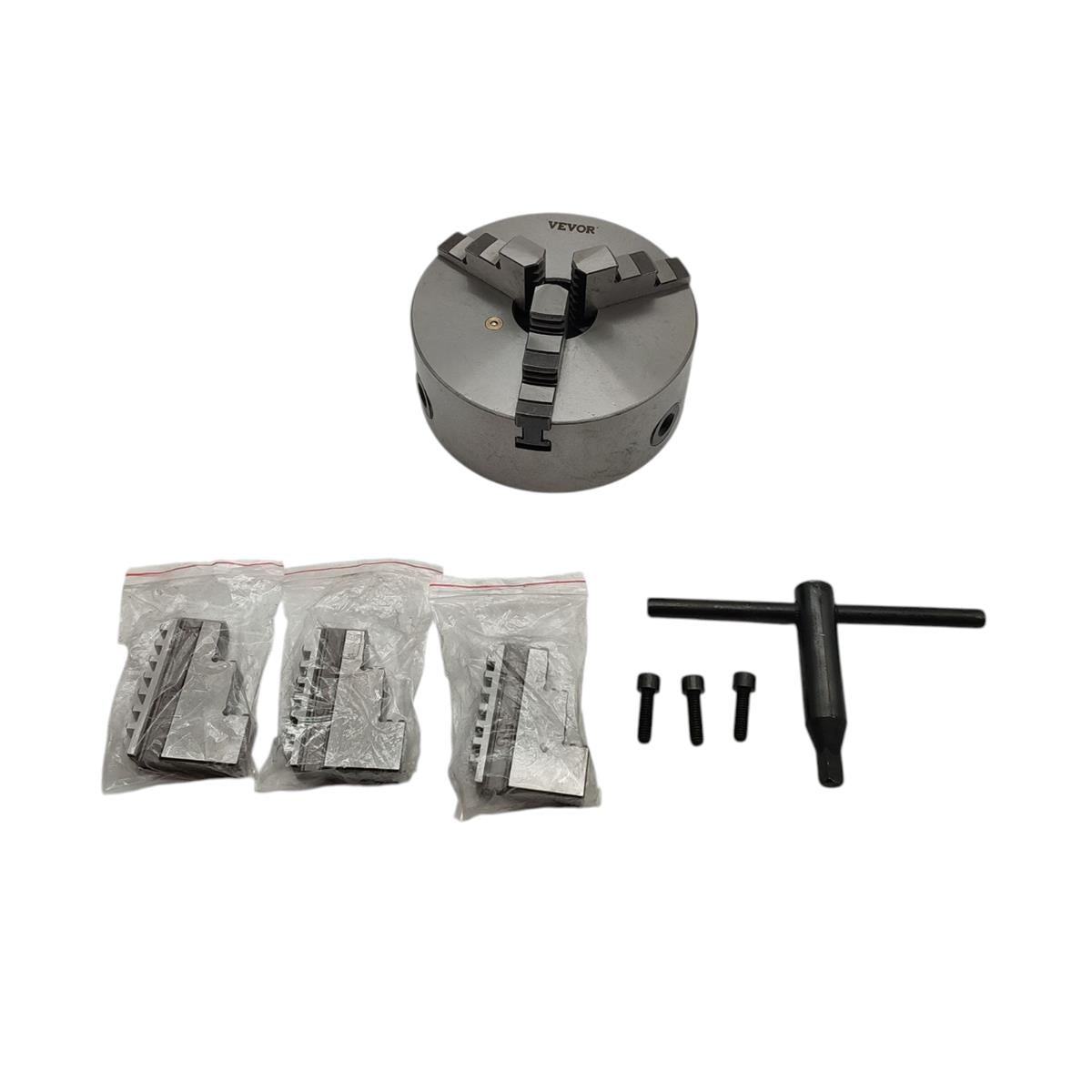 VEVOR K11-160 Drehfutter Dreifach-Spannfutter 160mm für Drehmaschine HT300 20Cr Klemmbereich 3,5–160mm