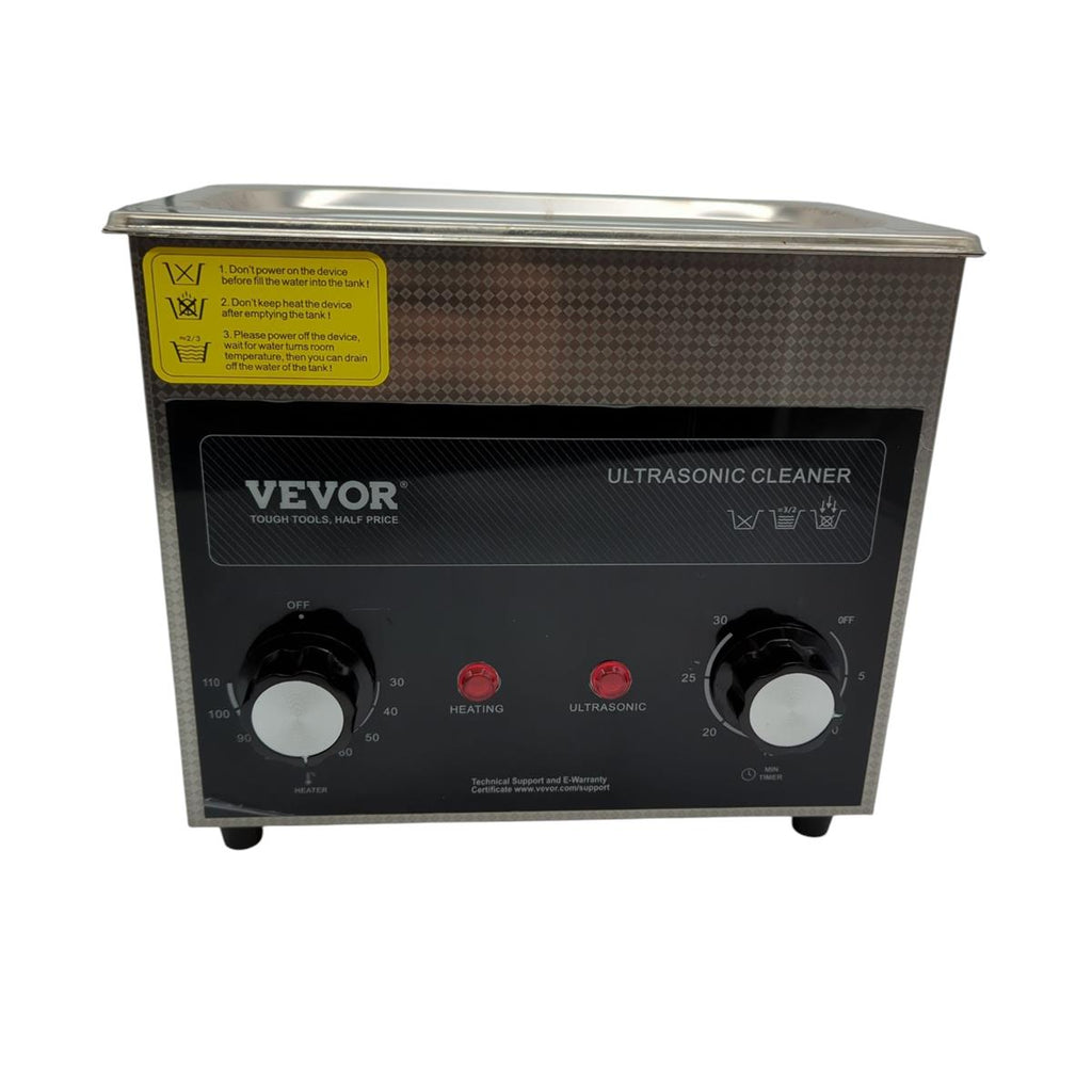 VEVOR 3L Ultraschallreiniger digital mit Heiztimer Korb 120W für Uhren Instrumente
