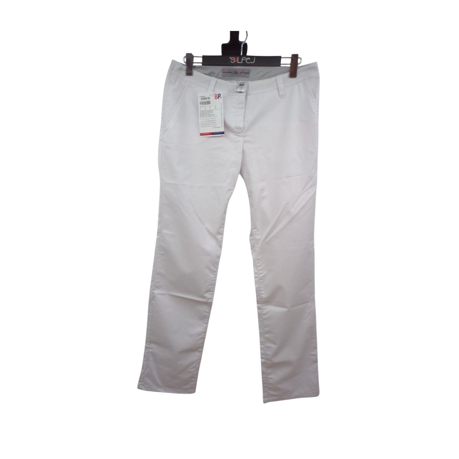 BP Elastische Damenhose Chino-Stoff weiß Größe 42 L