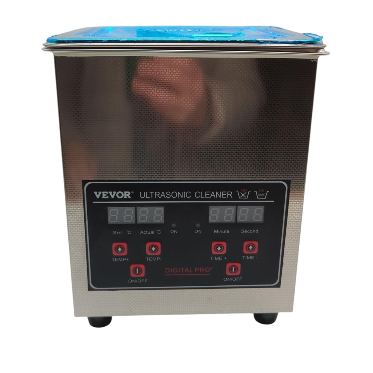 VEVOR Ultraschallreiniger 1,3Liter Teilereiniger mit Heizfunktion 18x16,5x21,2cm