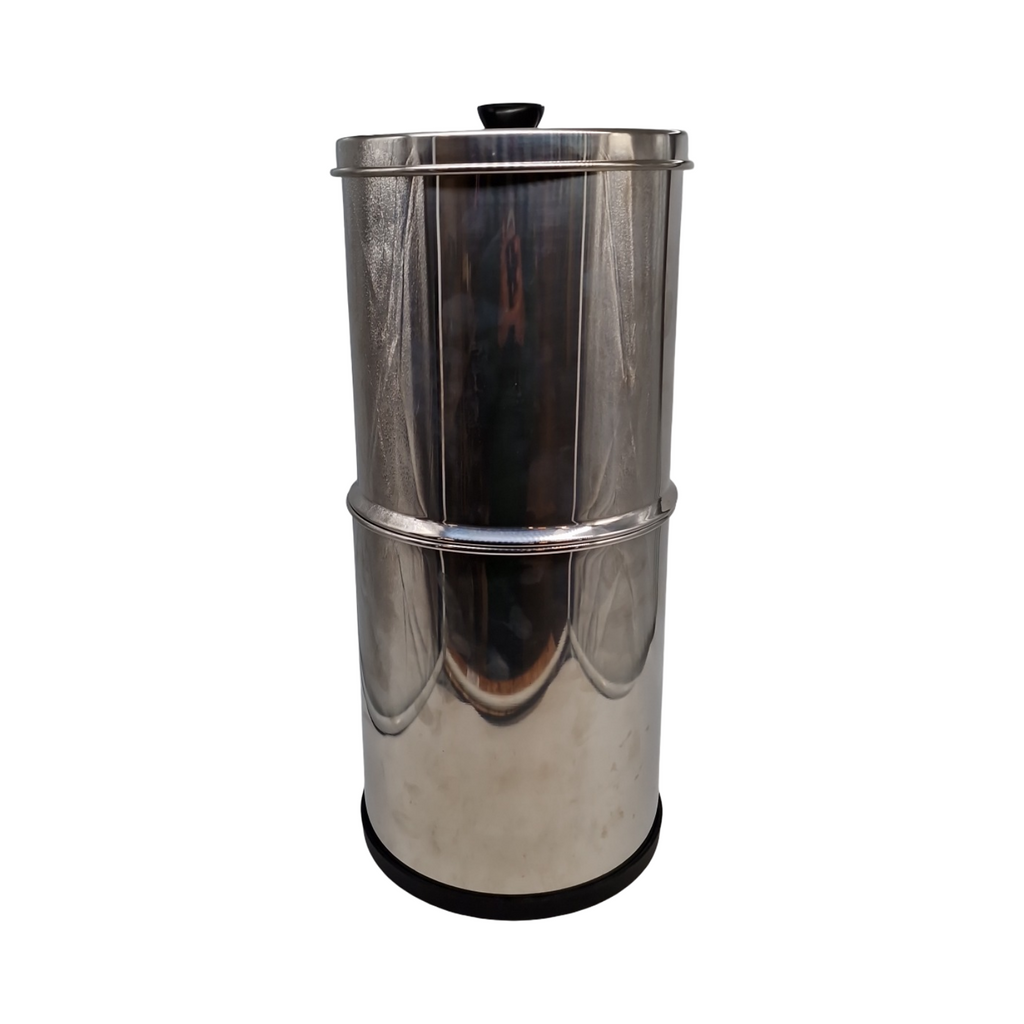 VEVOR Wasserfilter Gravitation Edelstahl 8,5L 2 Filter Reduktion von Blei und bis zu 99% Chlor
