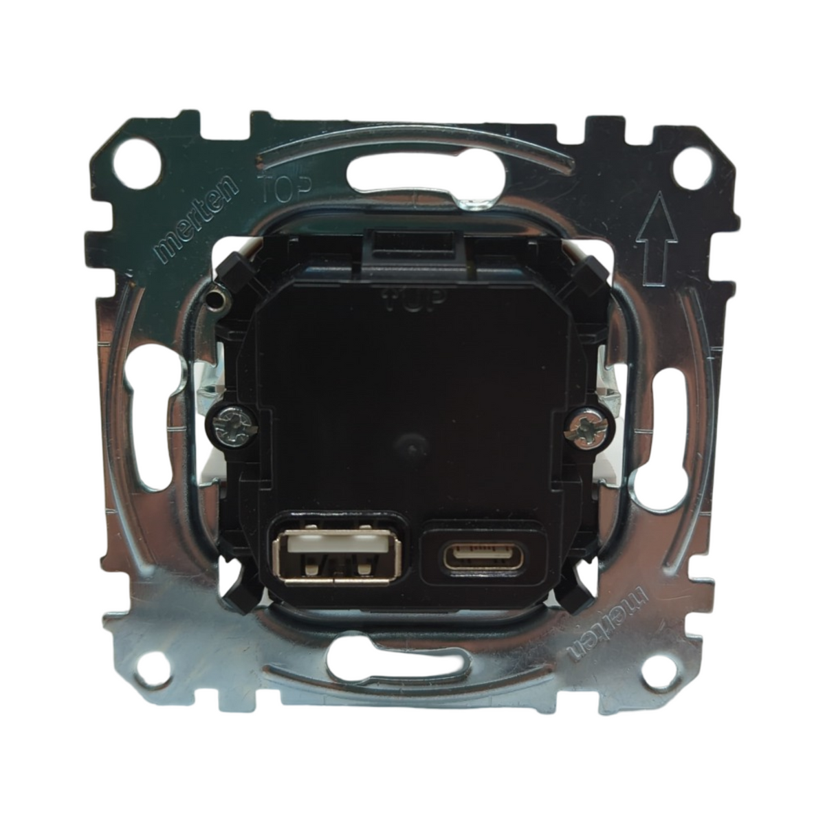 Merten MEG4366-0120 USB Ladestation-Einsatz Typ A+C Power-Delivery 45W