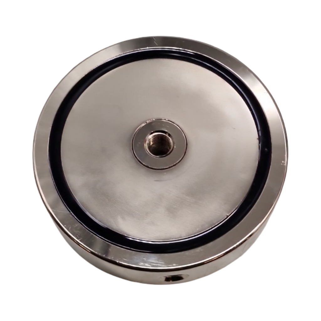 VEVOR Magnet Angelset doppelseitig 907 kg Zugkraft Seltenerd-Neodym inkl. Haken Hochleistungsseil orange