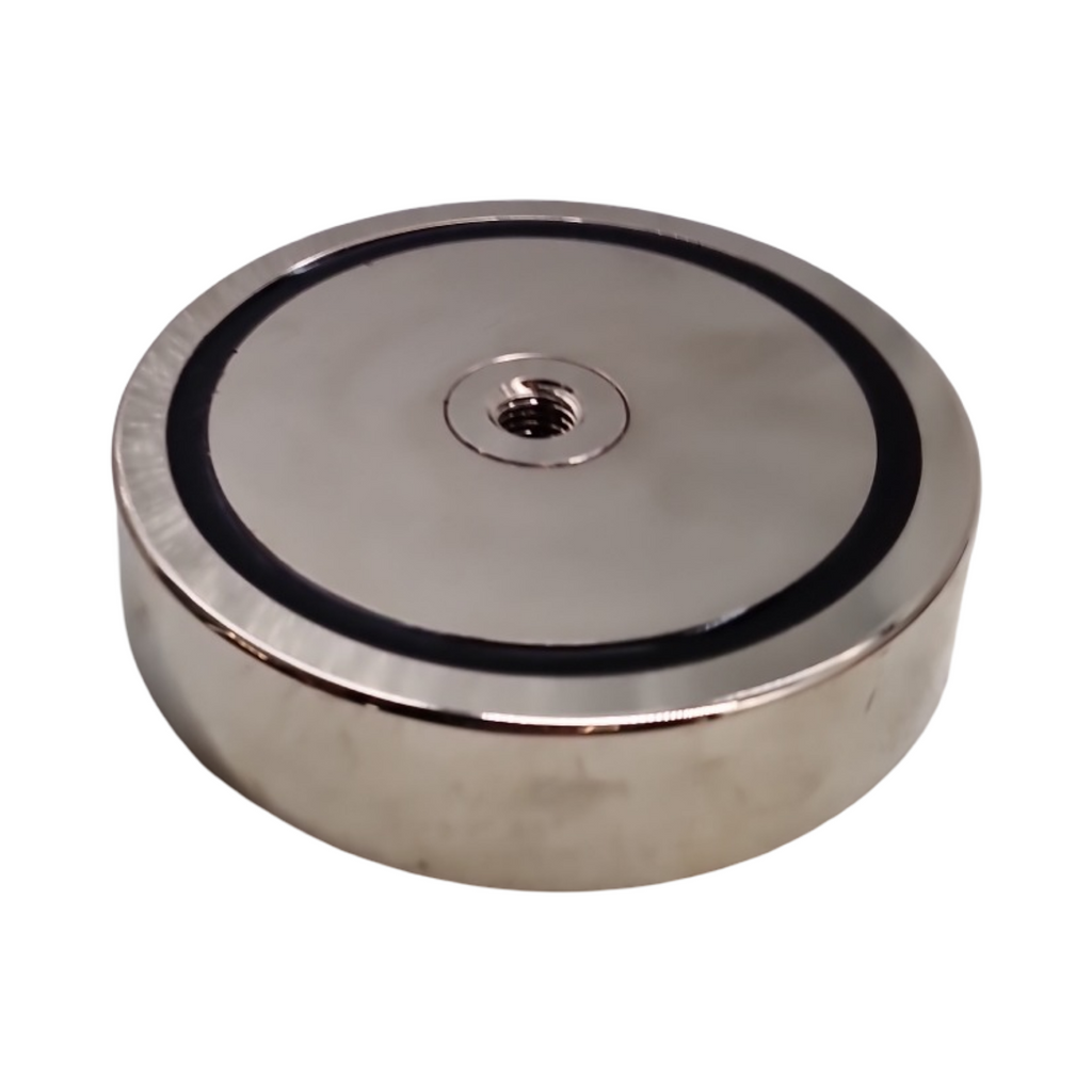 VEVOR Magnet Angelset doppelseitig 907 kg Zugkraft Seltenerd-Neodym inkl. Haken Hochleistungsseil orange