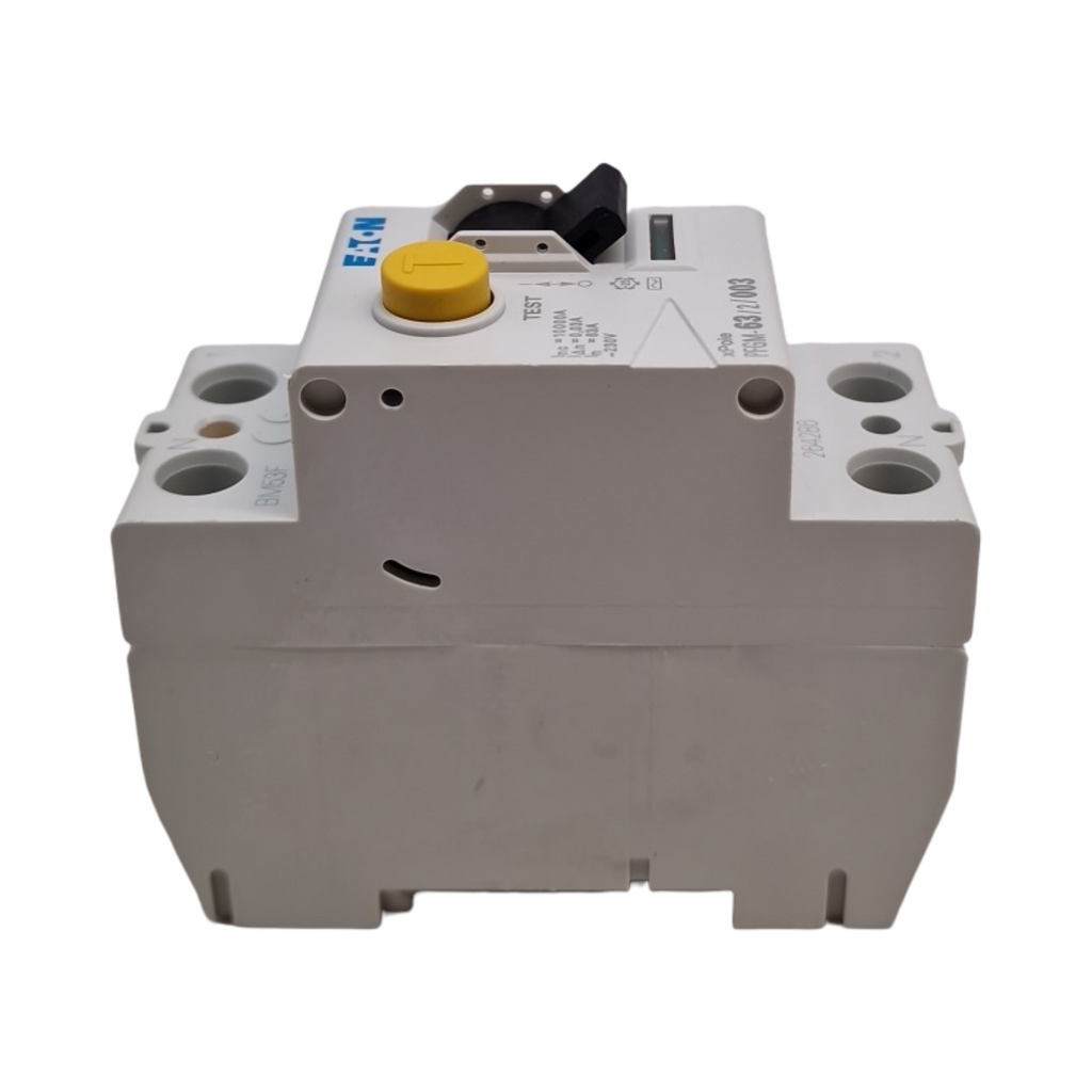EATON PFGM-63/2/003 FI-Schutzschalter 2-polig 63A 30mA Typ AC weiß schwarze Manette Schraubanschluss