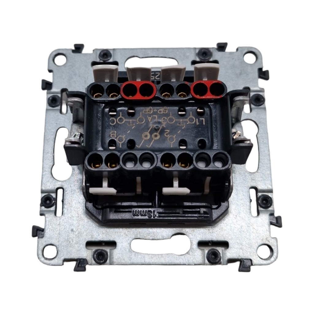Legrand Dooxie Schiebeschalter einfach 6A 250V Schwarz