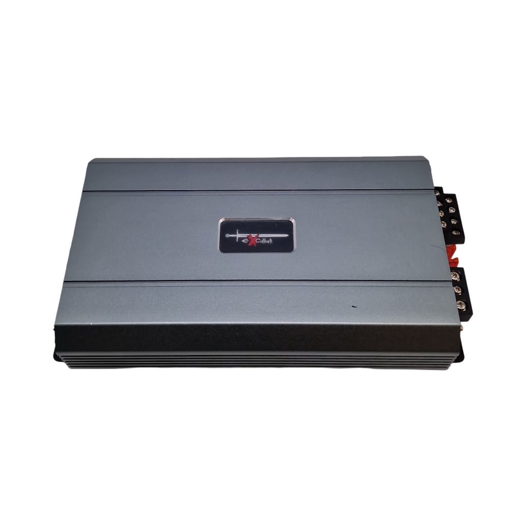 Excalibur X4100-4 Auto Verstärker 4-Kanal Klasse AB 2400W Max Low Pass 50–250Hz High Pass 120–3000Hz
