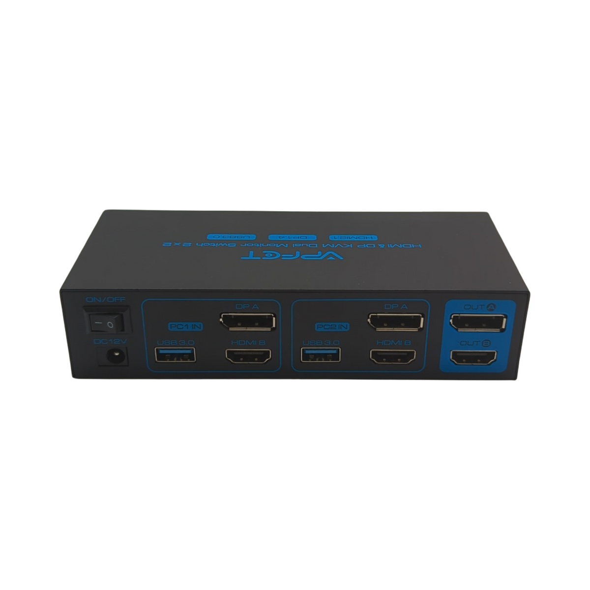 CMSTEDCD Displayport HDMI KVM Switch 8K60Hz 2 PCs 2 Monitore 4K120Hz USB 3.0 mit 4 USB Anschlüssen Du