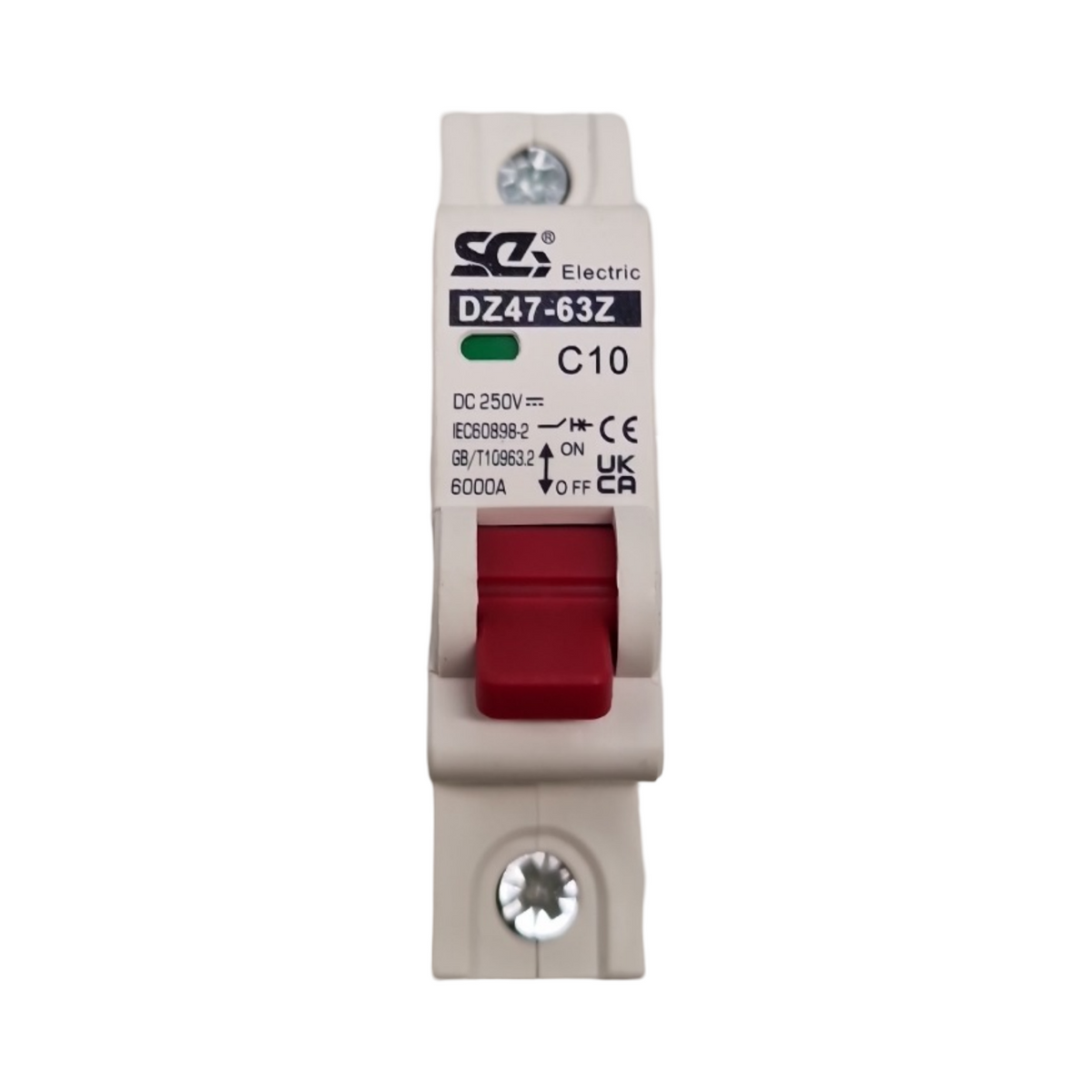 DZ47-63Z 1P 10A Leitungsschutzschalter Set Überstromschutz DC 4 Stück
