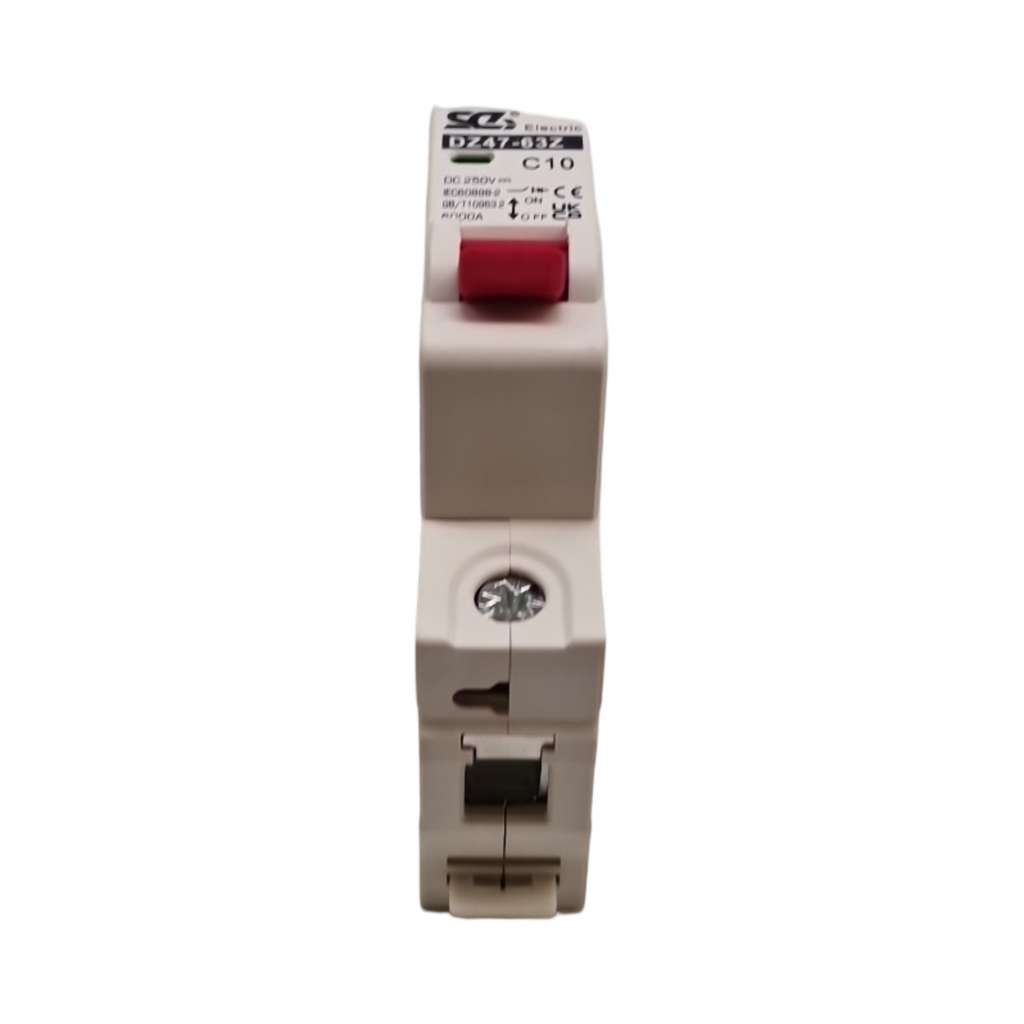 DZ47-63Z 1P 10A Leitungsschutzschalter Set Überstromschutz DC 4 Stück