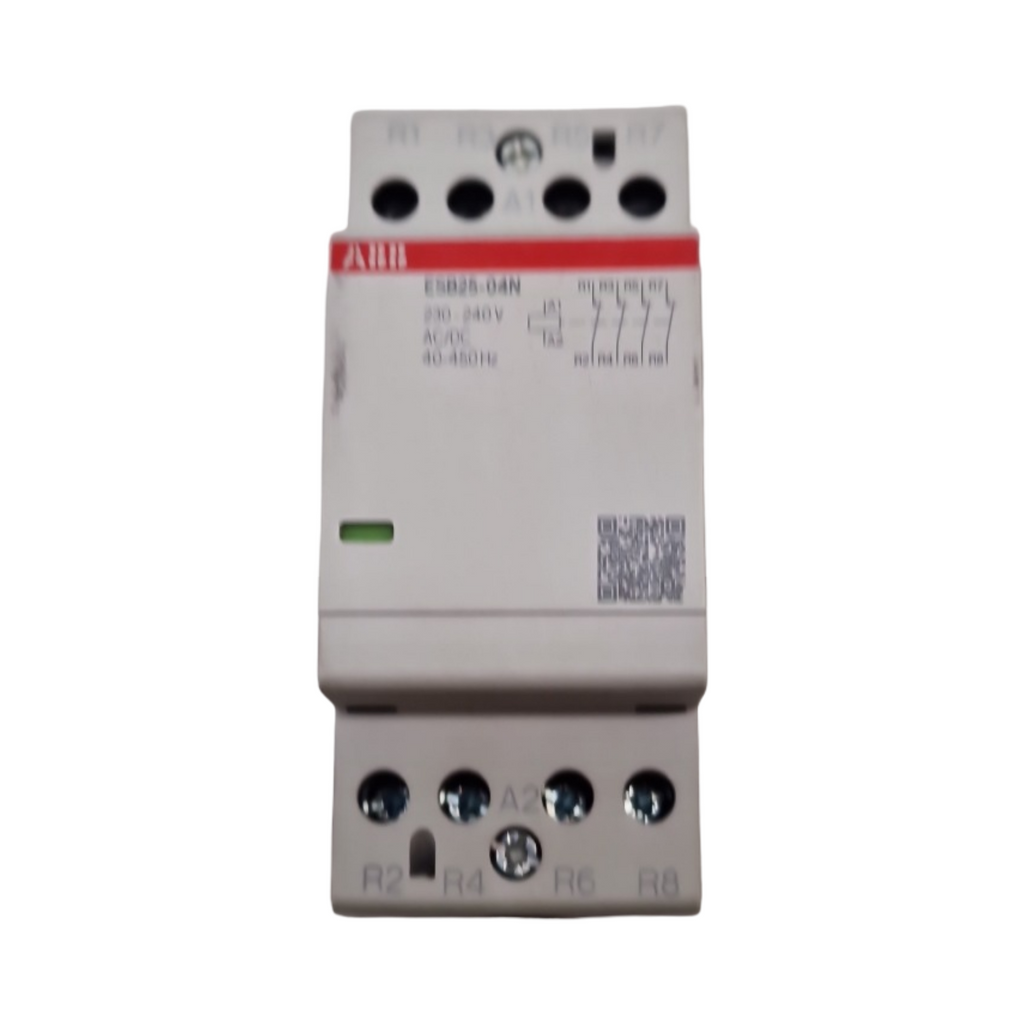 ABB ESB25-04N-06 Installationsschütz 4-polig Öffner 25A 230–240V AC/DC geräuscharm 36mm DIN-Hutschiene