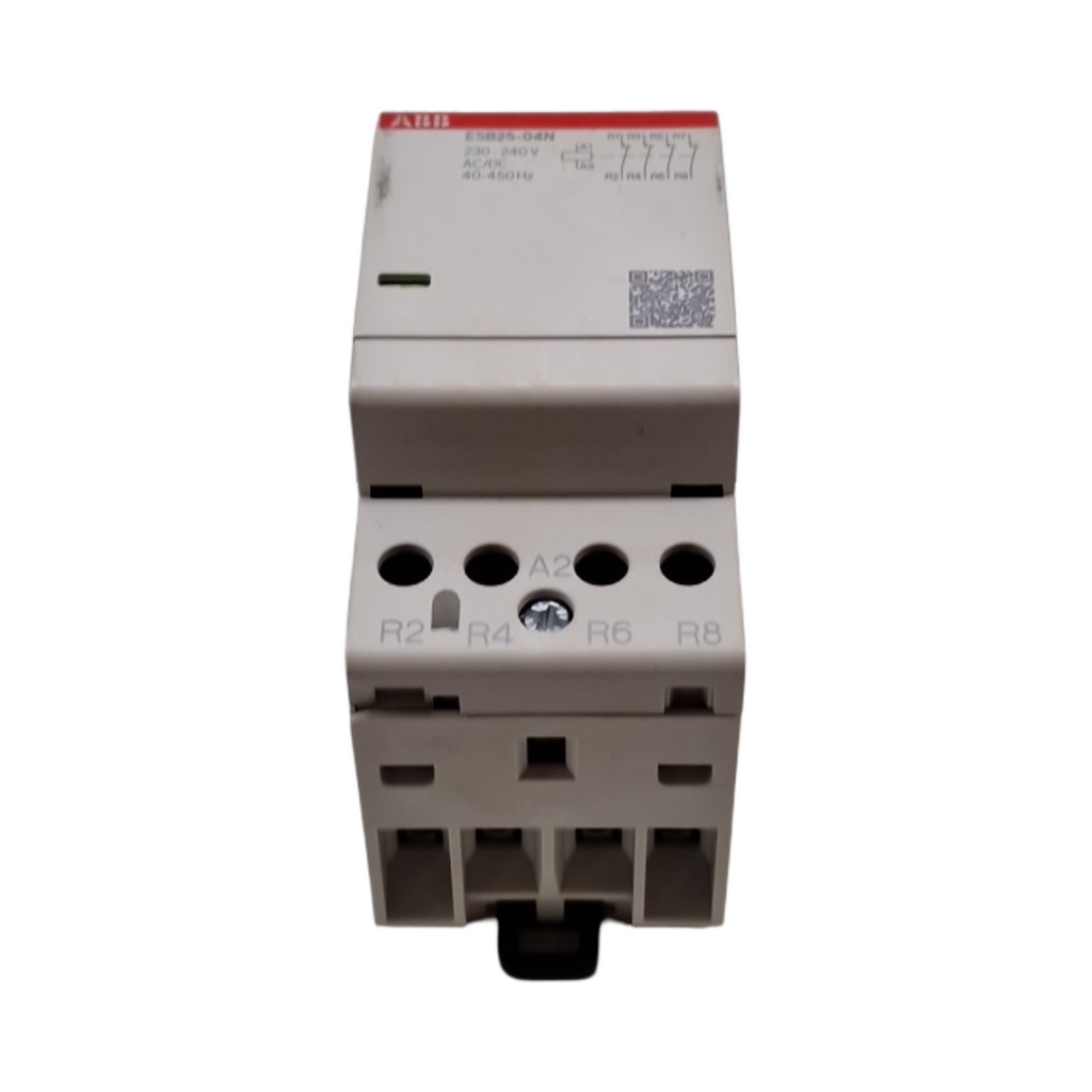 ABB ESB25-04N-06 Installationsschütz 4-polig Öffner 25A 230–240V AC/DC geräuscharm 36mm DIN-Hutschiene