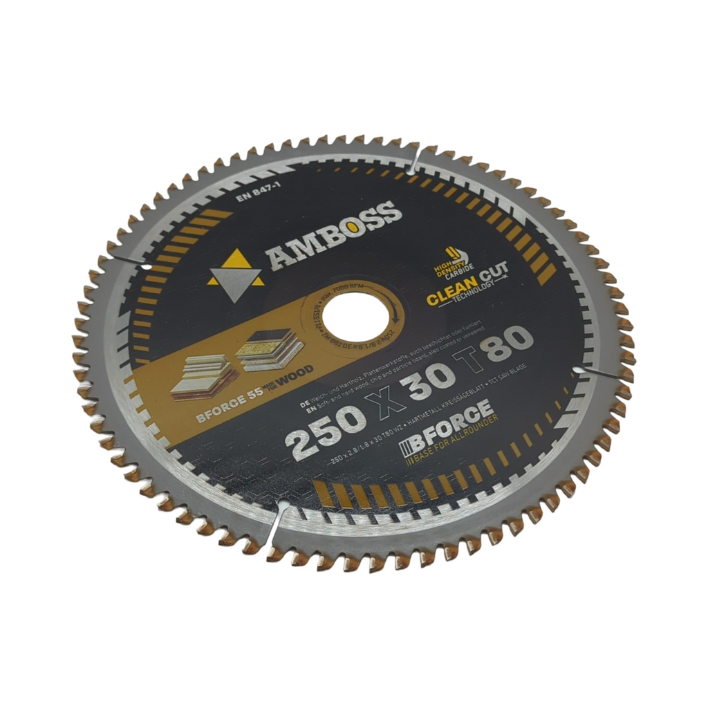 HM Kreissägeblatt 250x30mm Z80 Wechselzahn Super Feinschnitt für Holz kompatibel Dewalt DWE 7492 Holzkraft ST 1 Fe
