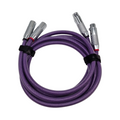 YuanYong XLR Kabel 18 AWG 8N OCC Kupfer HiFi Audio Mikrofonkabel Carbonfiber-Rhodium Stecker 2XLR auf 2XLR