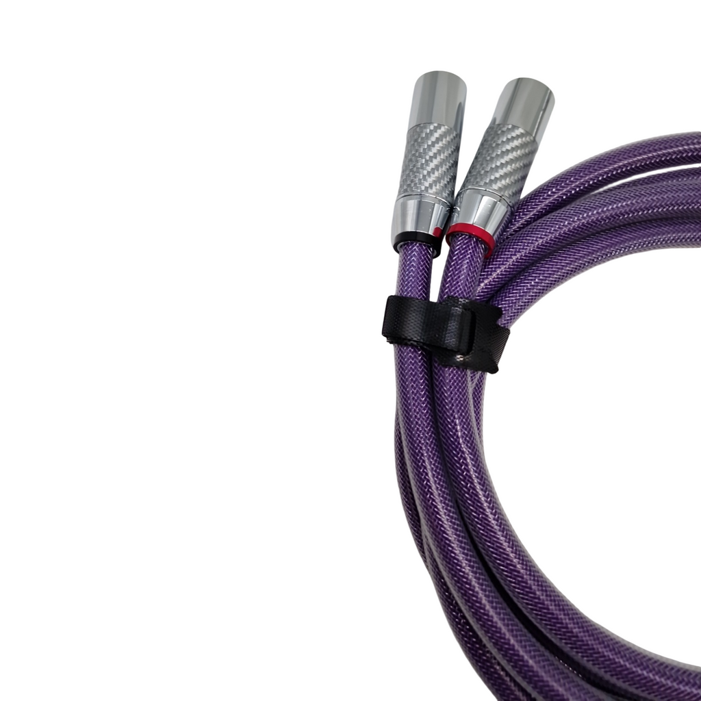 YuanYong XLR Kabel 18 AWG 8N OCC Kupfer HiFi Audio Mikrofonkabel Carbonfiber-Rhodium Stecker 2XLR auf 2XLR