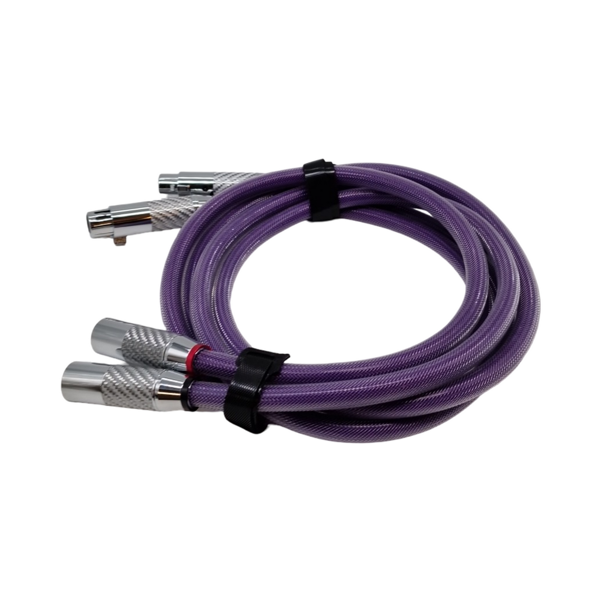 YuanYong XLR Kabel 18 AWG 8N OCC Kupfer HiFi Audio Mikrofonkabel Carbonfiber-Rhodium Stecker 2XLR auf 2XLR