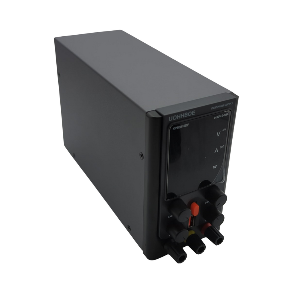 UOHHBOE Labornetzgerät 30V 10A DC Netzteil regelbar mit 4-stelligem LED Display und Grobeinstellungen