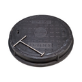 Manhole Cover Circular Co 400mm B125 12.5 Tonne Glasfaserverstärkt Stahl Schwerlast Rund
