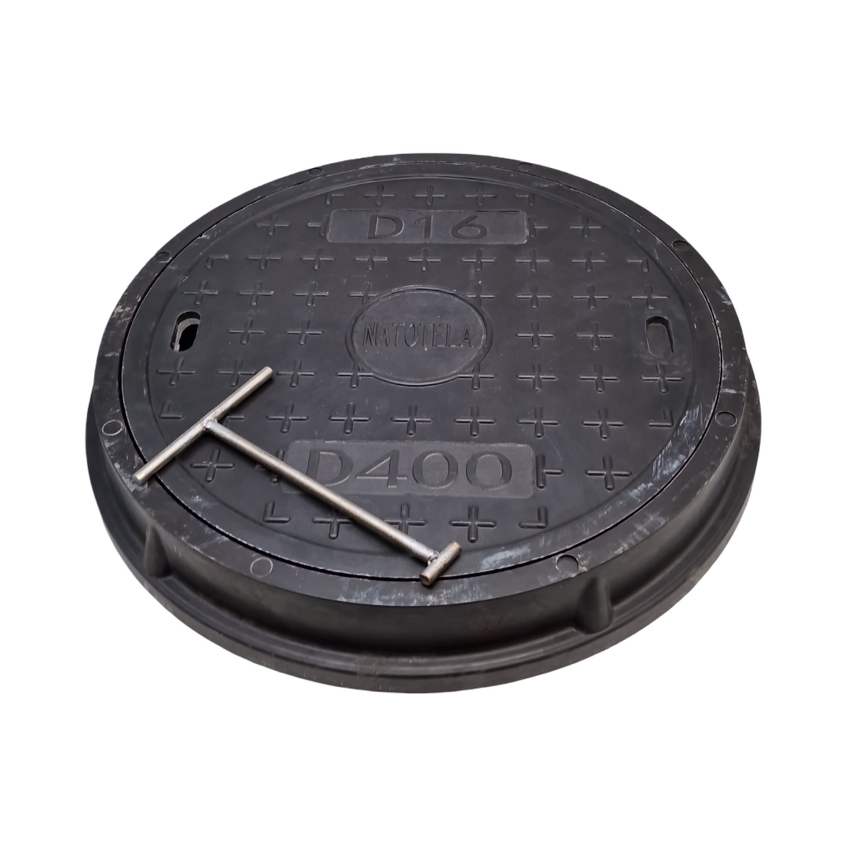 Manhole Cover Circular Co 400mm B125 12.5 Tonne Glasfaserverstärkt Stahl Schwerlast Rund