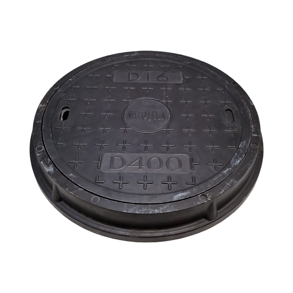 Manhole Cover Circular Co 400mm B125 12.5 Tonne Glasfaserverstärkt Stahl Schwerlast Rund