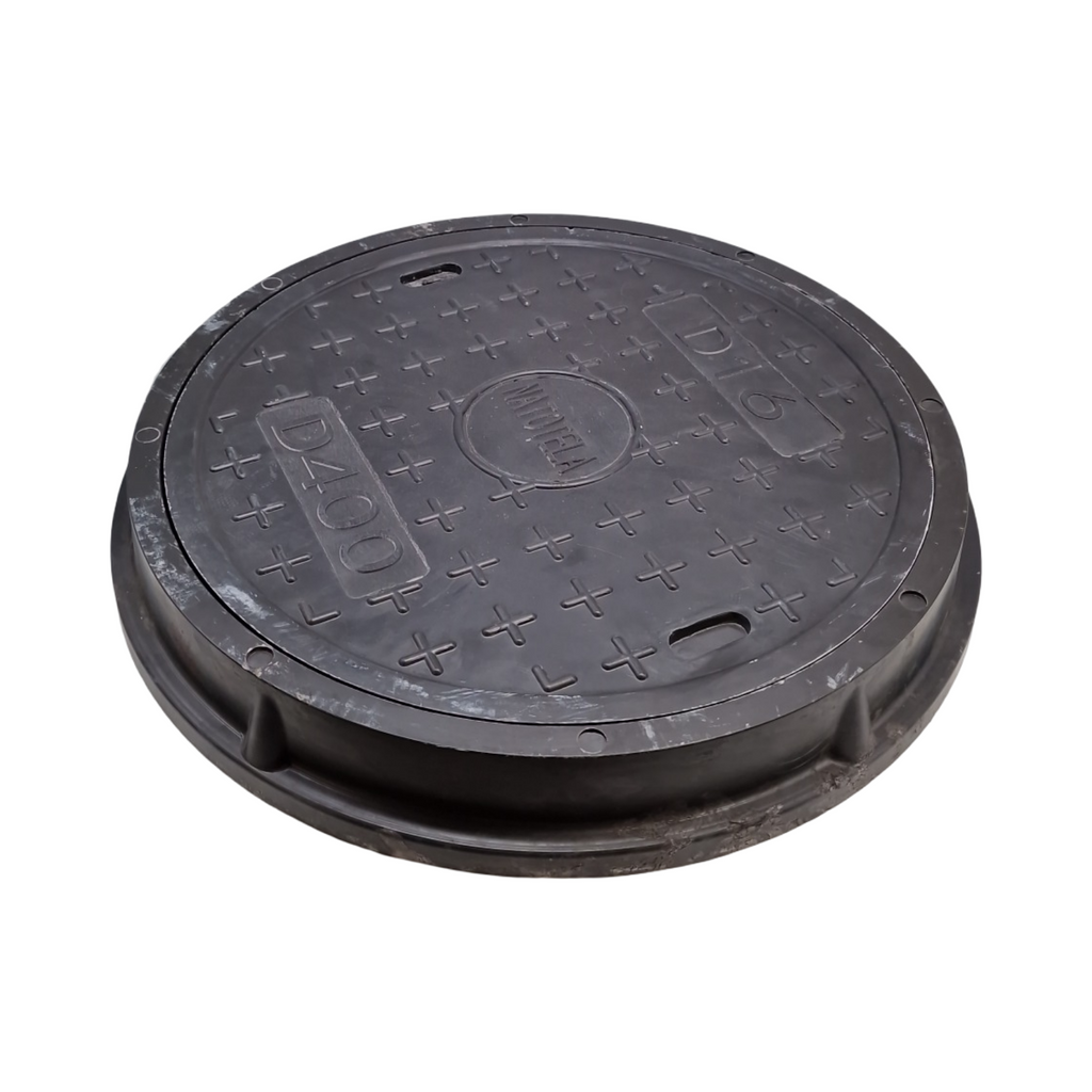 Manhole Cover Circular Co 400mm B125 12.5 Tonne Glasfaserverstärkt Stahl Schwerlast Rund