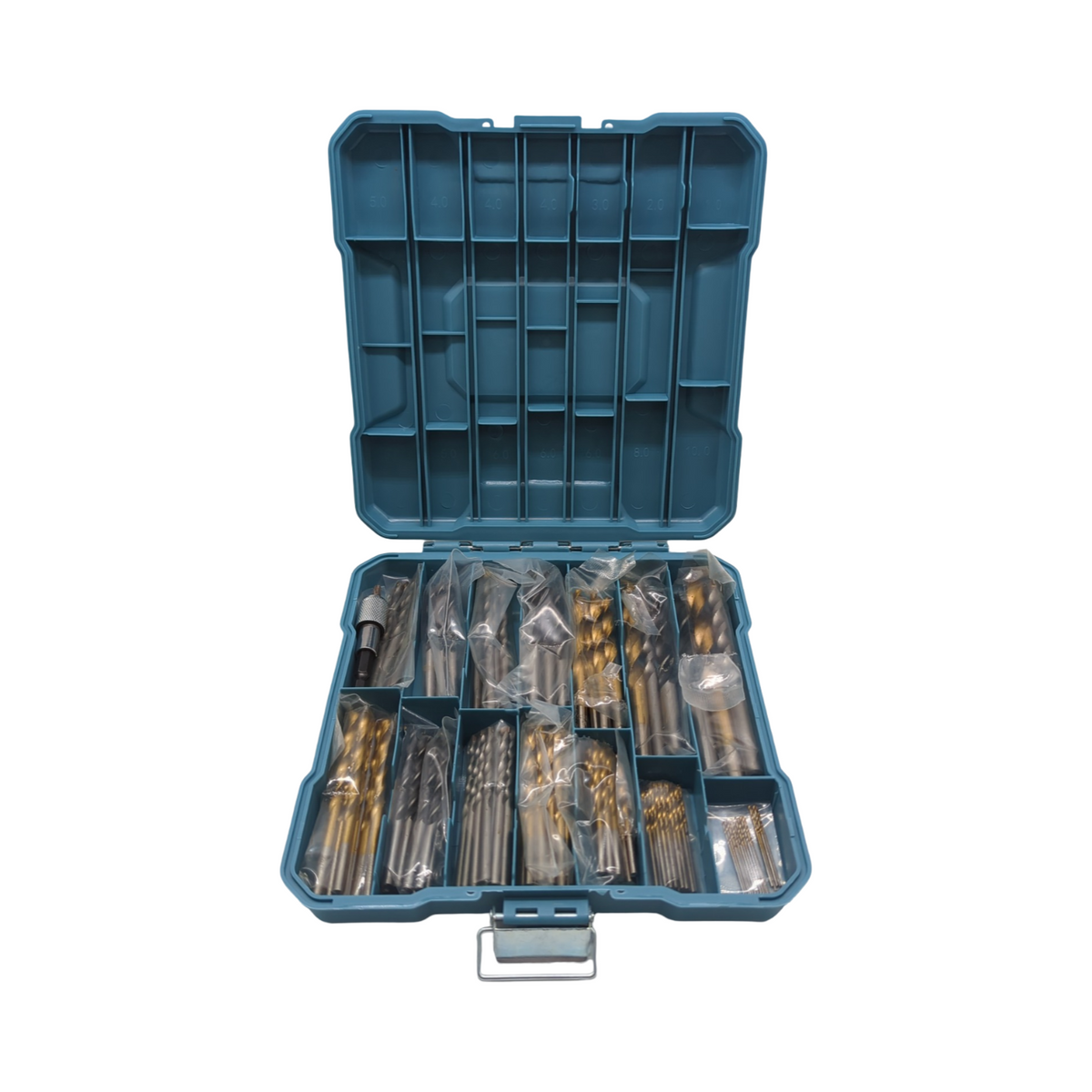 Hi-Spec Bohrer-Bit-Set 130-teilig HSS Titan für Metall Holz Kunststoff Ziegel 1-10mm