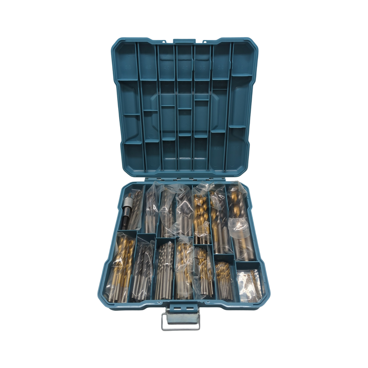 Hi-Spec Bohrer-Bit-Set 130-teilig HSS Titan für Metall Holz Kunststoff Ziegel 1-10mm