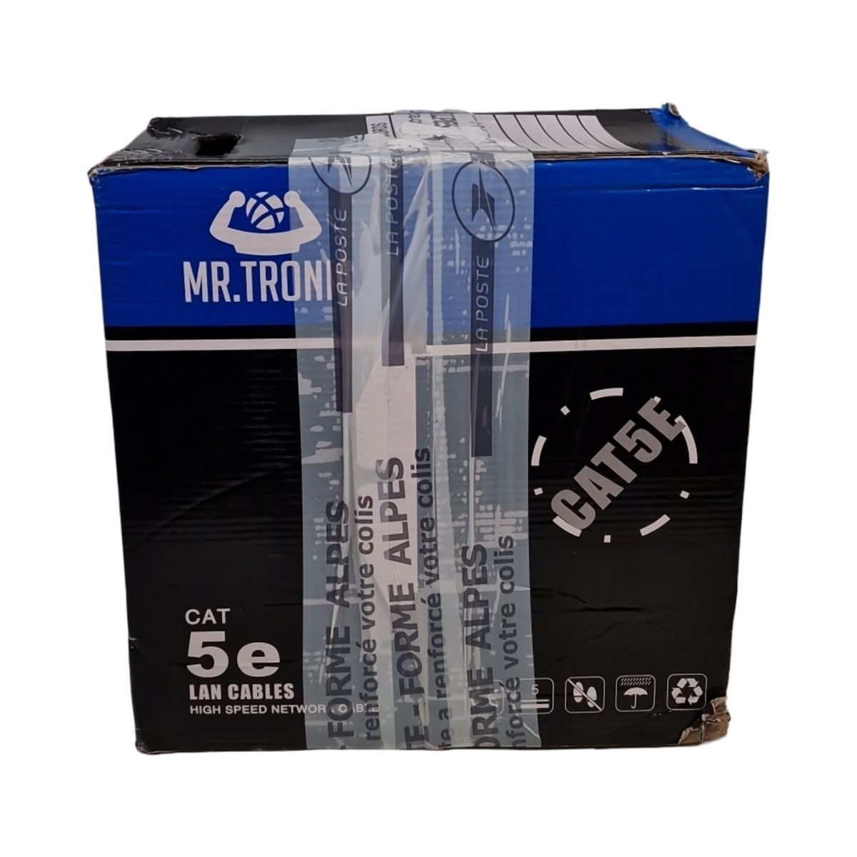 Mr. Tronic Cat5E Ethernet Kabel 305m Bulk AWG24 UTP 1 Gbps 100 MHz