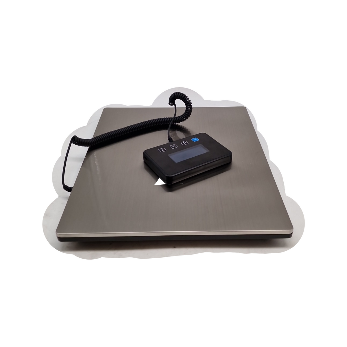 RAOYAN Paketwaage Plattformwaage 300kg 20g Genauigkeit LCD Display Hold Tara Funktion