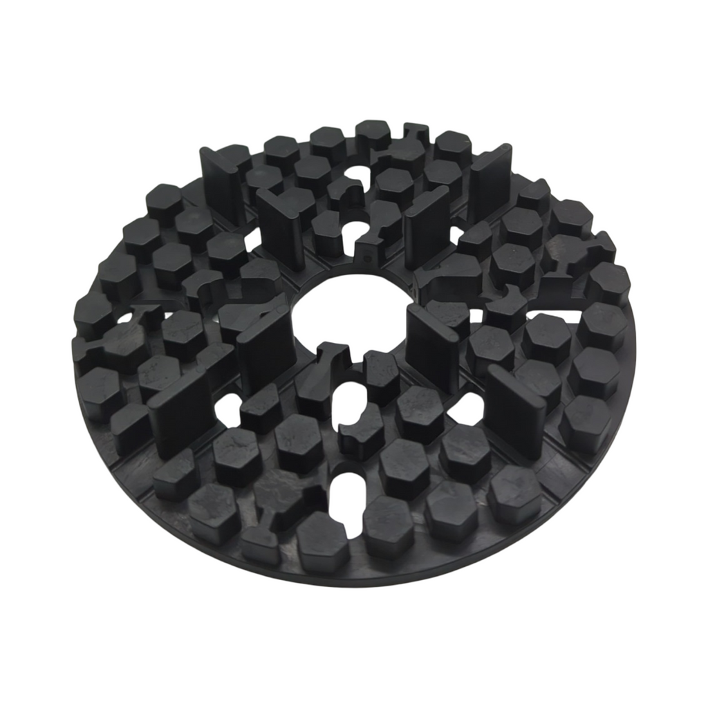 QUICK2FIX Plots flexibel aus Gummi für Terrassendielen Kreuzverbinder 3mm Fugenbreite 10mm Höhe 50 Stück