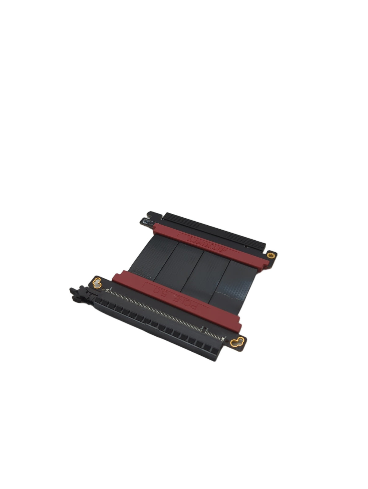LINKUP AVA5 PCIe 5.0 Riser-Kabel GPU x16 128GB/s gerade schwarz kompatibel mit PCIe 4.0 WRX80 WRX90E