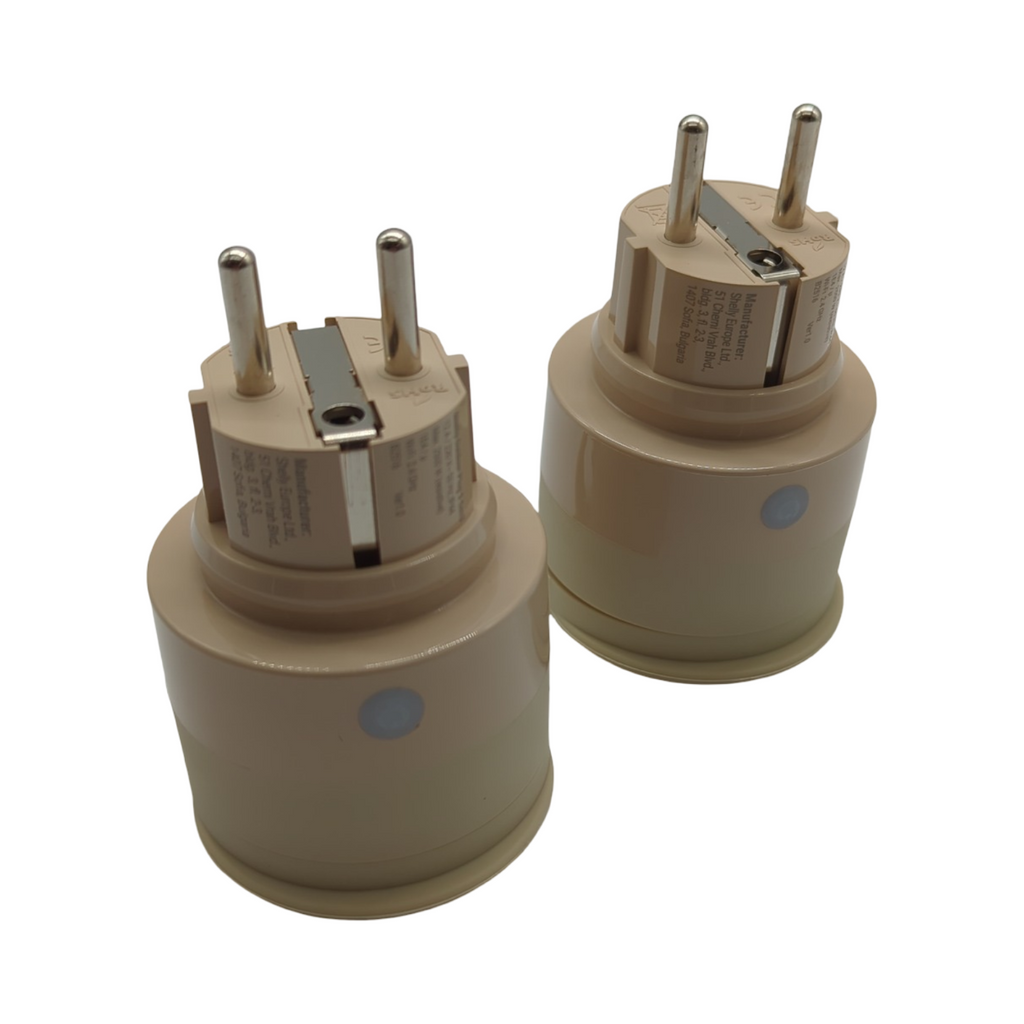 Shelly Outdoor Plug S Gen3 WLAN Steckdosen Doppelpack IP44 Matter-zertifiziert 12A 2500W Außenbereich