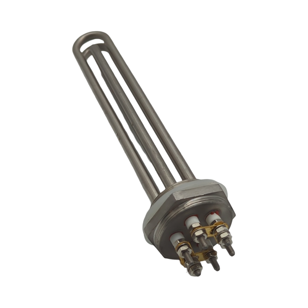 DERNORD Heizelement 220V 4500W U Typ mit 1-1/2 Zoll BSP Gewinde Edelstahlflansch