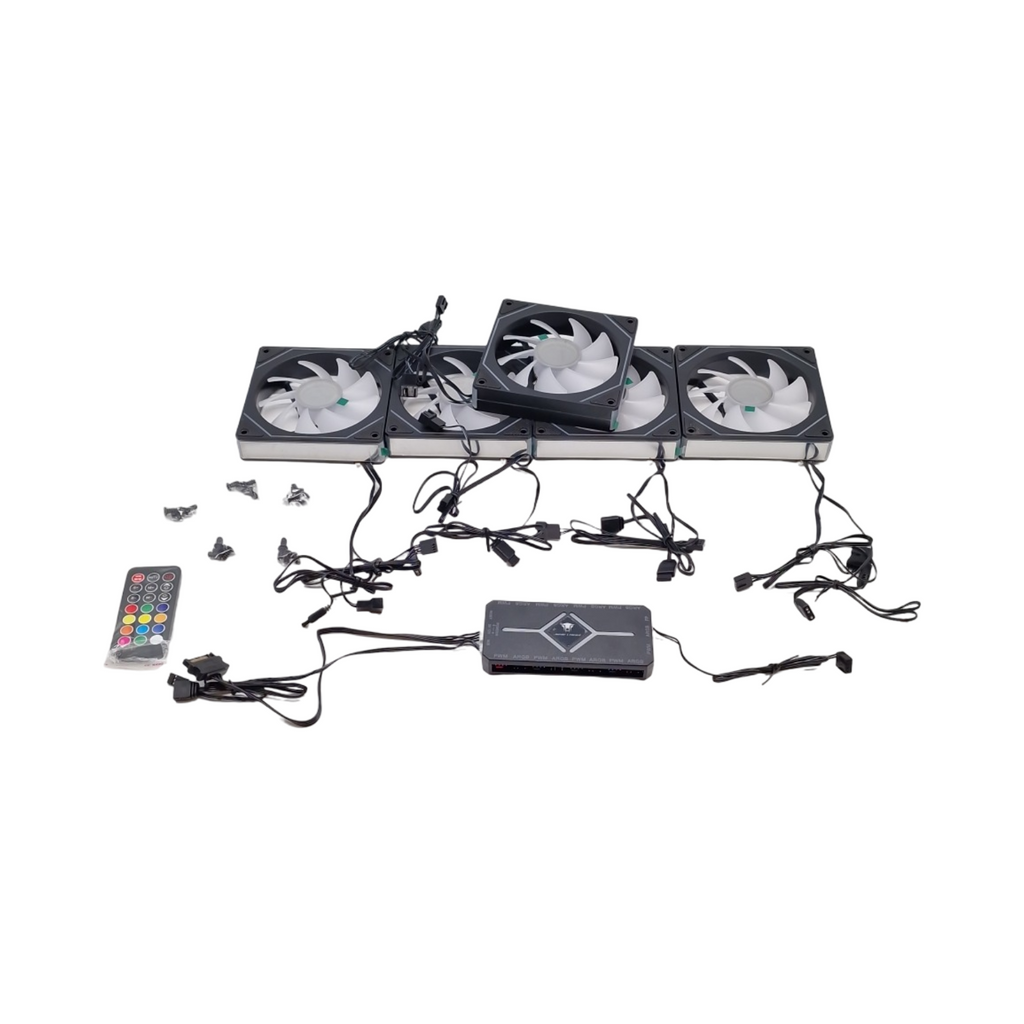 TZMRIT PRISM 4MAX PC Lüfter 120mm ARGB Effekt PWM Control Set 5 Stück