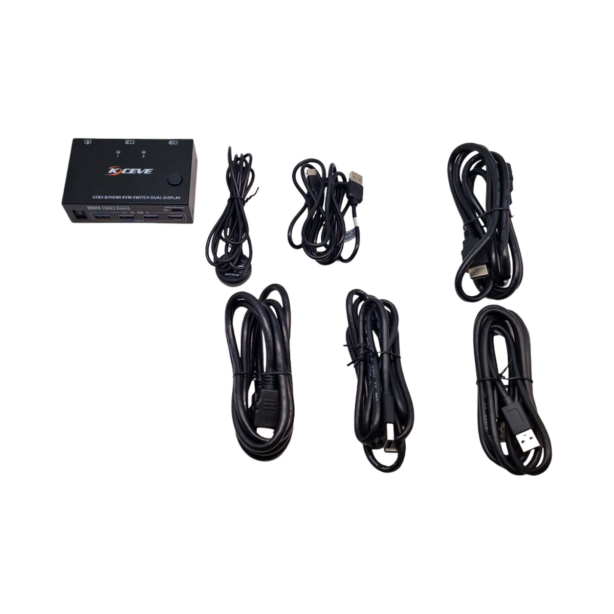 USB3.0 KVM Switch Dual Monitor HDMI 2 PCs 2 Monitore 4K 60Hz 2K 144Hz EDID Simulation