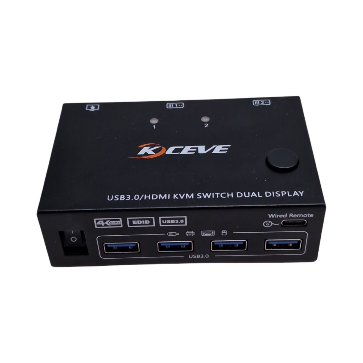 USB3.0 KVM Switch Dual Monitor HDMI 2 PCs 2 Monitore 4K 60Hz 2K 144Hz EDID Simulation