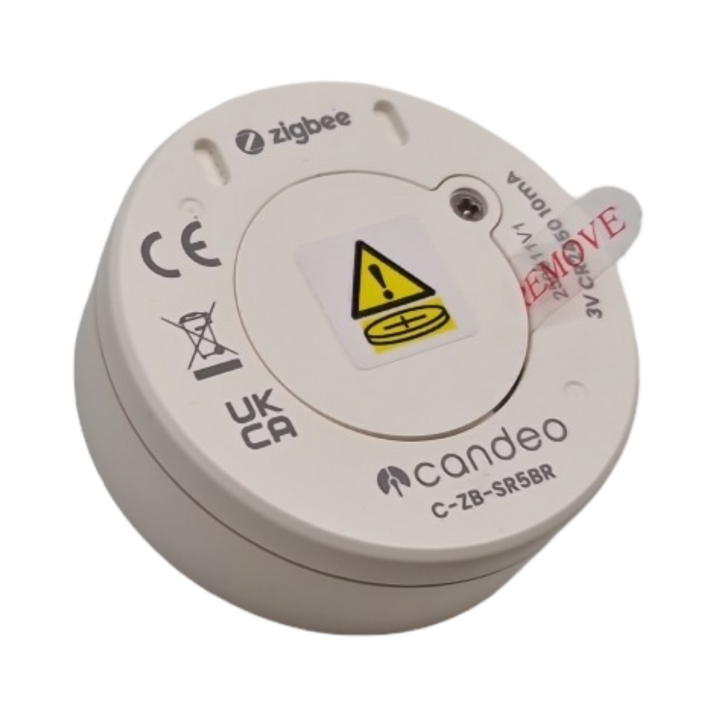 Smart Scene Switch Zigbee 5 Tasten drehbares Rad kompatibel Home Assistant weiß