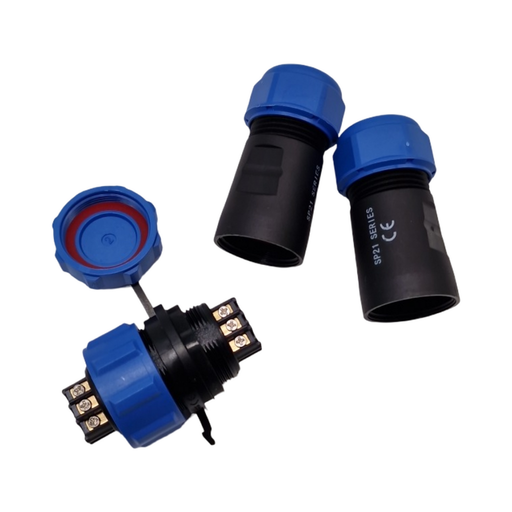 SP21 Stecker 6-polig Aviation IP68 wasserdicht lötfrei 3 Stück