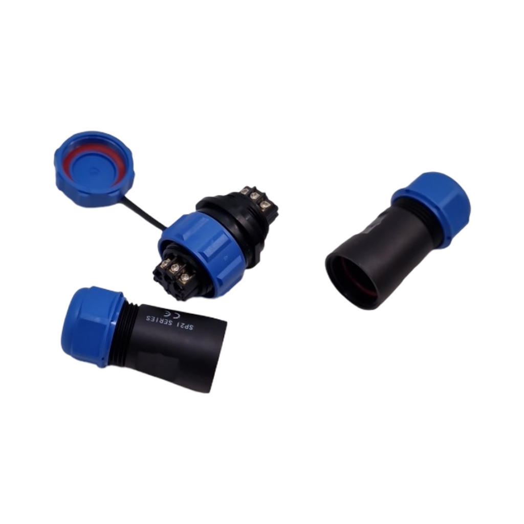 SP21 6-polige Aviation-Stecker Set IP68 wasserdicht lötfrei für Außenlampen 4 Stück