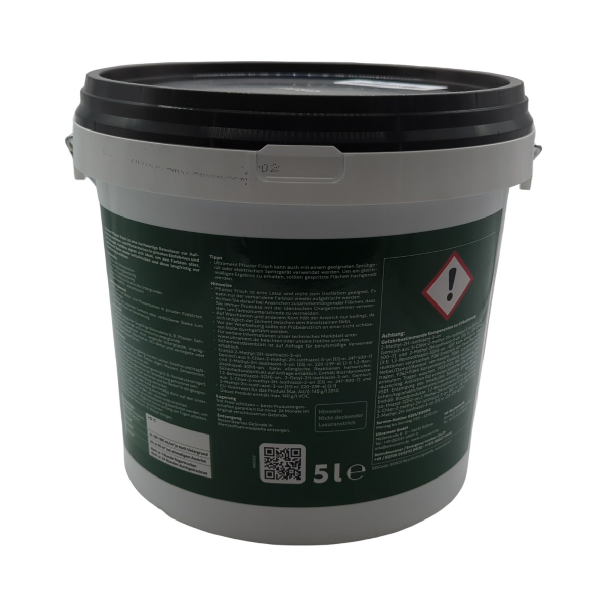 Ultrament Pflaster Frisch Betonlasur Grau 5 Liter