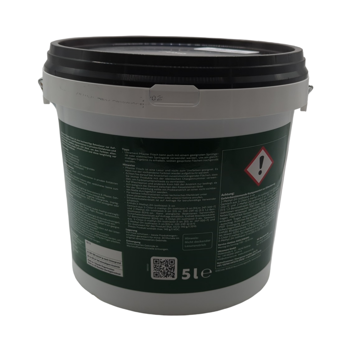 Ultrament Pflaster Frisch Betonlasur Grau 5 Liter