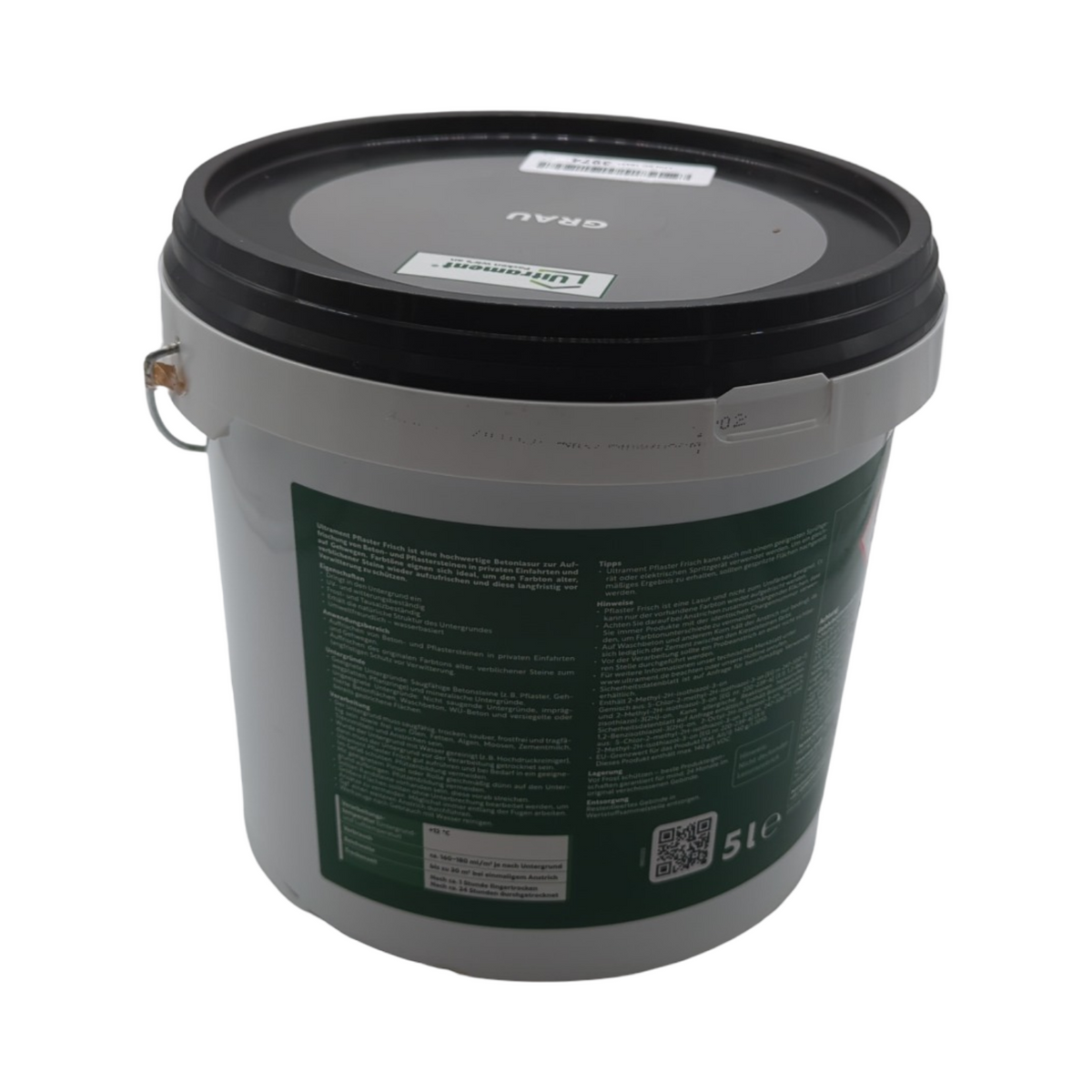Ultrament Pflaster Frisch Betonlasur Grau 5 Liter