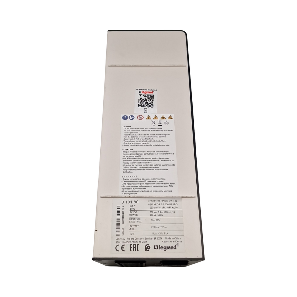 Legrand Keor SP USV-Anlage 800 VA 480 W Line-Interaktiv 4x IEC C13 Mini Tower Schwarz-Weiß