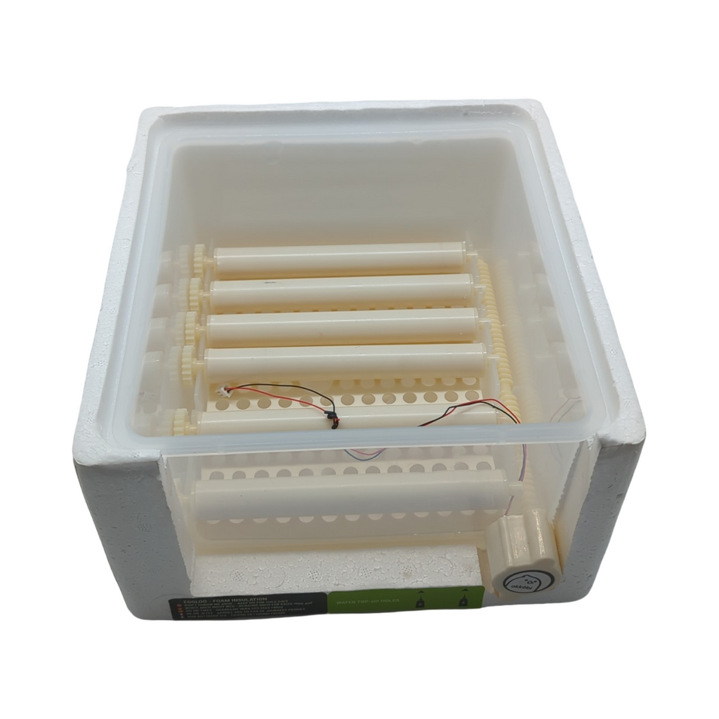 Okköbi Obi-12 Brutautomat für Hühnereier Enteneier und andere Vögel mit automatischem Dreher Temperaturkontrolle Feuchtigkeitsanzeige