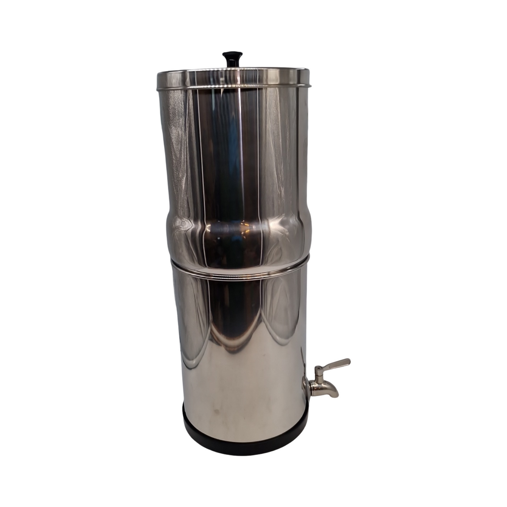 Weeplow Venus ECO Wasserfilter Gravitation 5.6L AISI 304 mit 2 O'Pure 2 Elementen und 100% Inox Hahn (In
