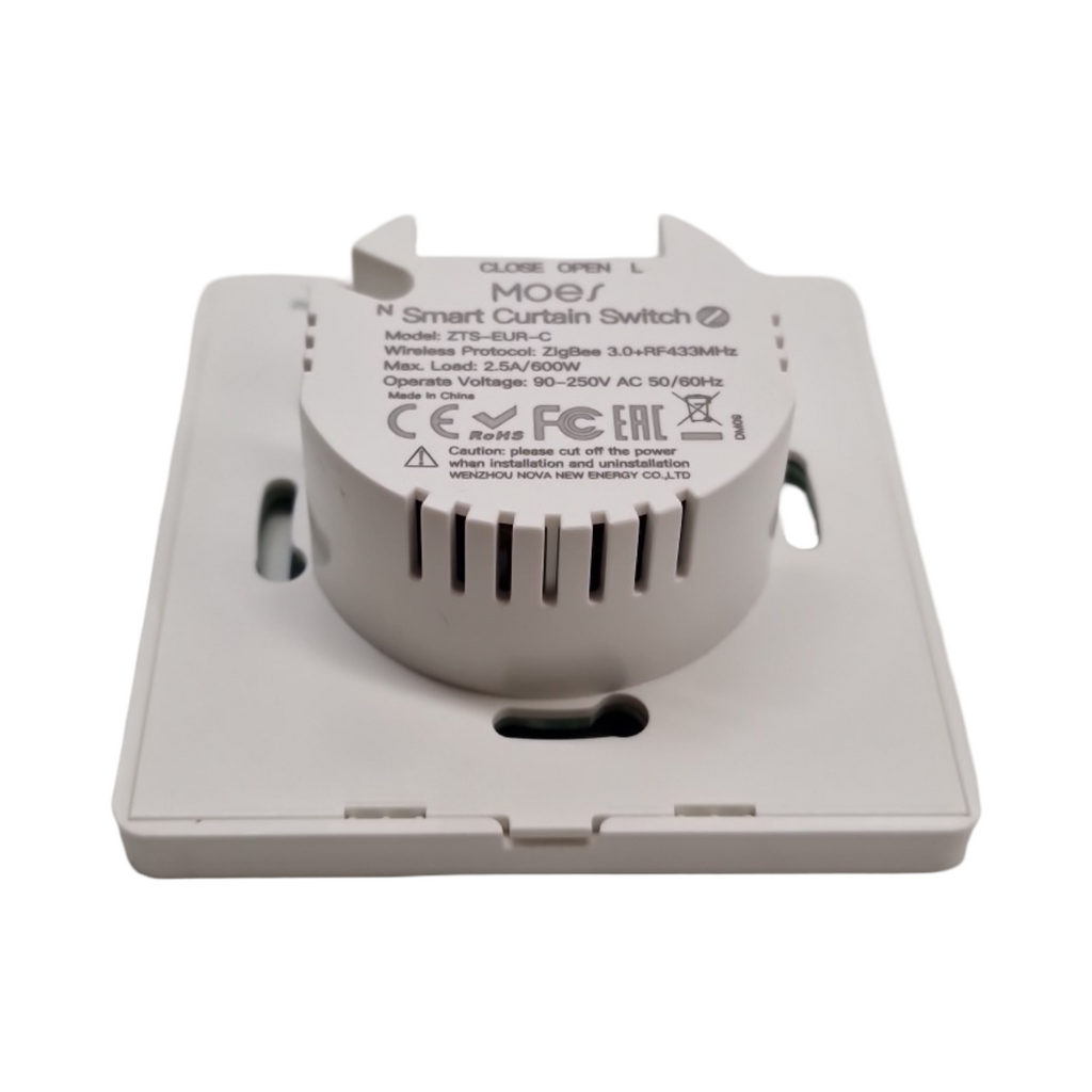 MOES 2.5D Smart Rolladenschalter Zigbee Unterputz Prozentanpassung Zeitschaltuhr Kompatibel mit Alexa u