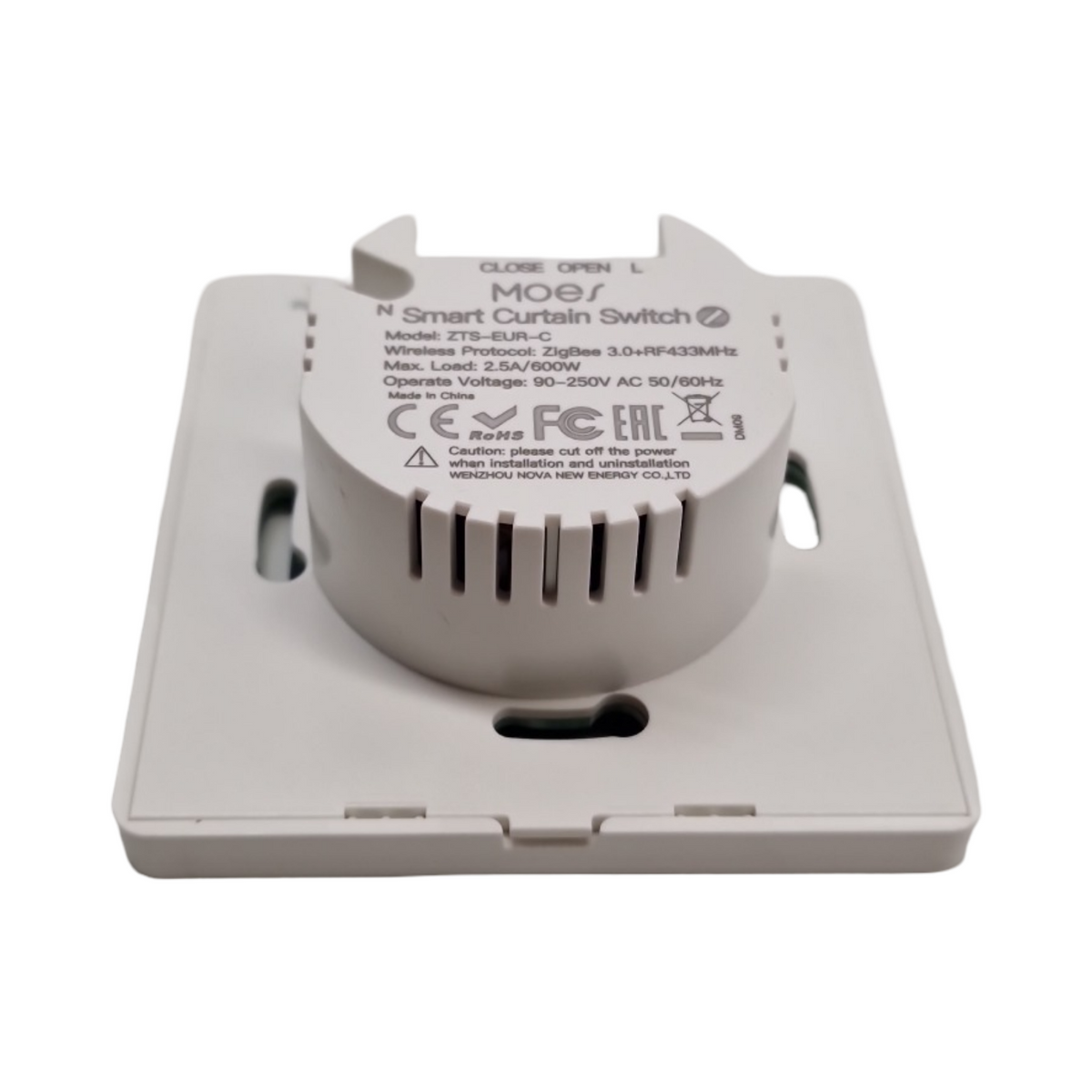 MOES 2.5D Smart Rolladenschalter Zigbee Unterputz Prozentanpassung Zeitschaltuhr Kompatibel mit Alexa u