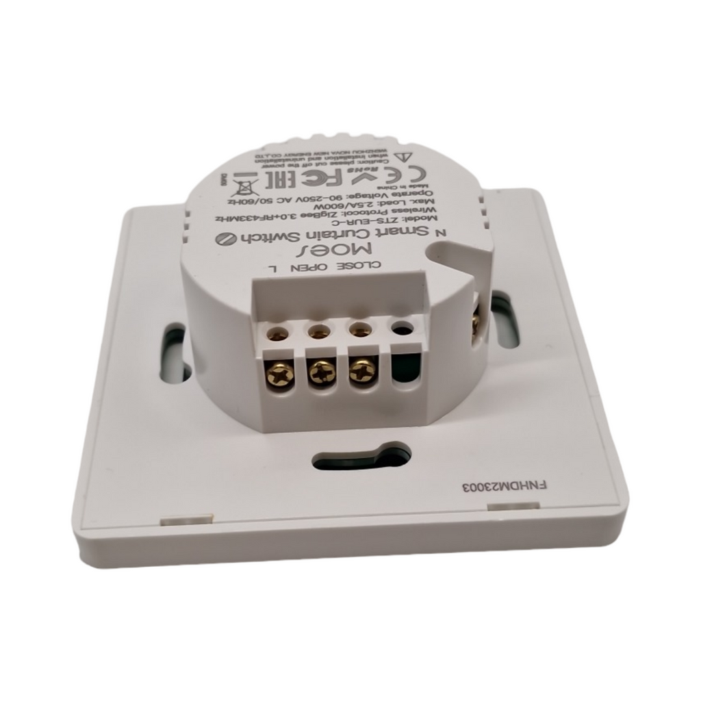 MOES 2.5D Smart Rolladenschalter Zigbee Unterputz Prozentanpassung Zeitschaltuhr Kompatibel mit Alexa u